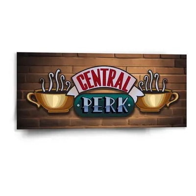 Obraz Seriál přátelé CENTRAL PERK Cihly - 110x50 cm