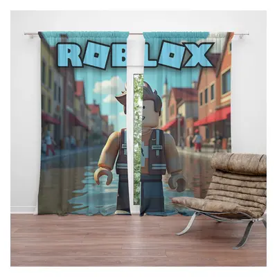 Závěs ROBLOX Město: 2ks 140x250cm