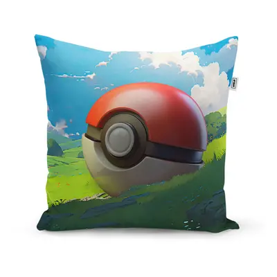 Polštář Pokemon ball Krajina - 40x40 cm