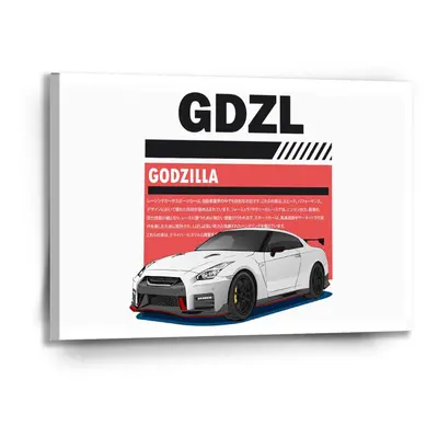 Obraz Nissan GTR 35 Godzilla - 90x60 cm