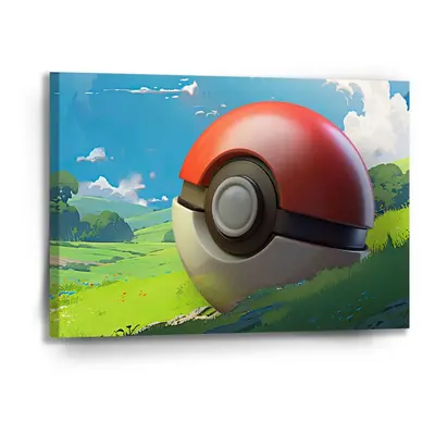 Obraz Pokemon ball Krajina - 90x60 cm