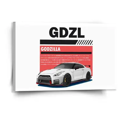 Obraz Nissan GTR 35 Godzilla - 120x80 cm