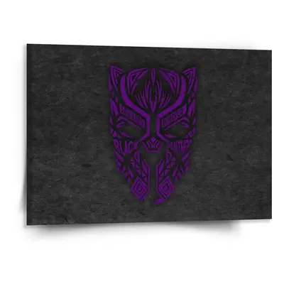 Obraz BLACK PANTHER wakanda forever Fialový - 150x110 cm