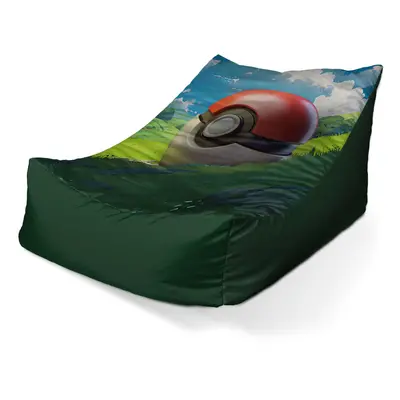 Sedací vak Lounge Pokemon ball Krajina - 120 x 100 x 80 cm