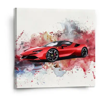 Obraz Ferrari Paint - 110x110 cm