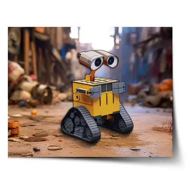 Plakát Wall-E robot Město - 90x60 cm