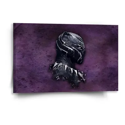 Obraz BLACK PANTHER z profilu Fialový mlhavý - 60x40 cm