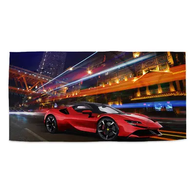 Ručník Ferrari na ulici - 50x100 cm