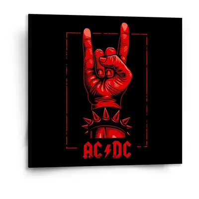 Obraz ACDC Červená ruka - 110x110 cm