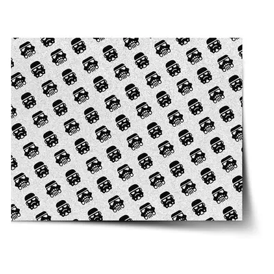 Plakát Star Wars Stormtrooper Pattern šikmý - 90x60 cm