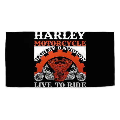 Ručník Harley-Davidson Live to ride - 30x50 cm