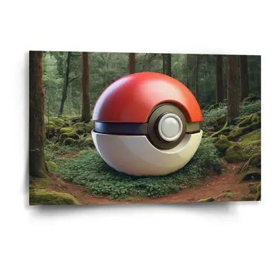 Obraz Pokemon ball Les - 60x40 cm