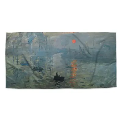 Ručník Imprese, východ slunce - Claude Monet - 50x100 cm