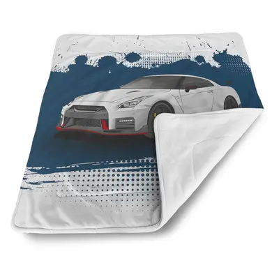 Deka pro miminko Nissan GTR 35 Modrý - 90x120 cm