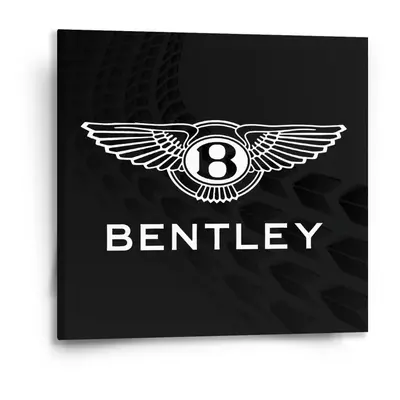 Obraz Logo Bentley Černý - 50x50 cm