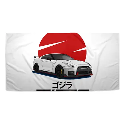 Ručník Nissan GTR 35 Japonské slunce - 70x140 cm