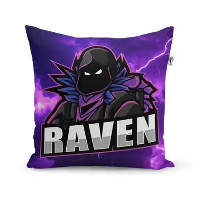 Polštář FORTNITE RAVEN Fialová bouře - 40x40 cm