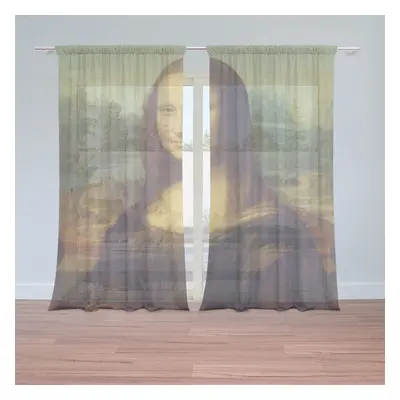 Záclony Mona Lisa - Leonardo da Vinci: 2ks 150x250cm