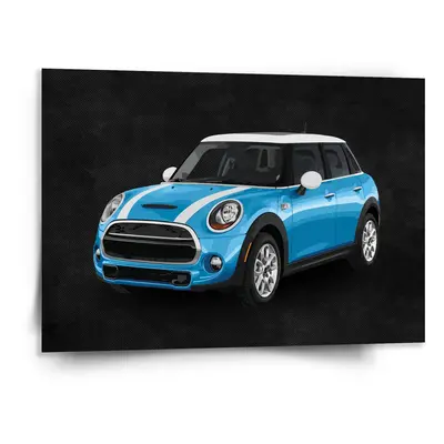 Obraz Mini sedan Černé pozadí - 150x110 cm