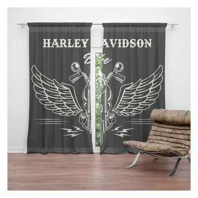 Závěs Harley-Davidson S křídly: 2ks 140x250cm