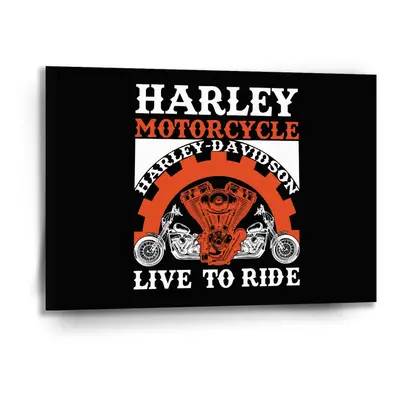 Obraz Harley-Davidson Live to ride - 90x60 cm