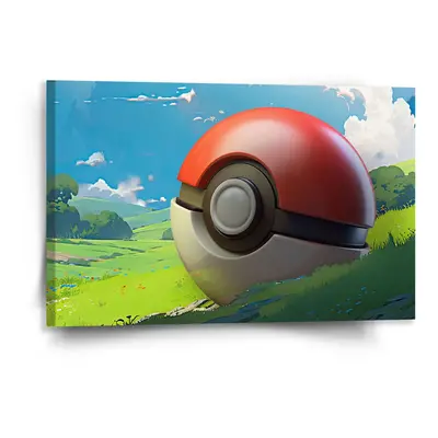 Obraz Pokemon ball Krajina - 120x80 cm