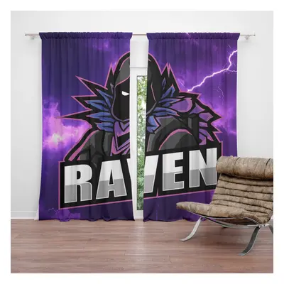 Závěs FORTNITE RAVEN Fialová bouře: 2ks 140x250cm