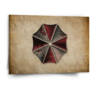 Obraz Resident Evil Umbrella Corporation Vintage - 150x110 cm