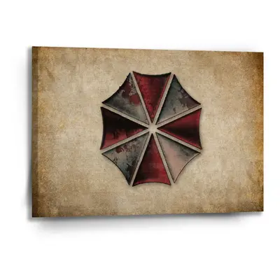 Obraz Resident Evil Umbrella Corporation Vintage - 90x60 cm