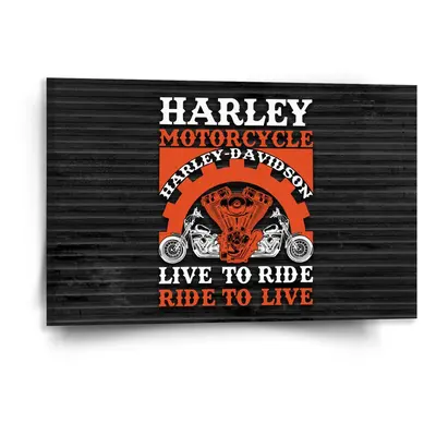 Obraz Harley-Davidson Live to ride, ride to live - 120x80 cm