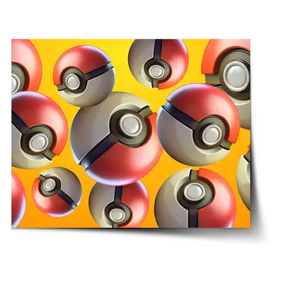 Plakát Pokemon ball Pattern - 60x40 cm