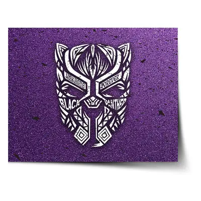 Plakát BLACK PANTHER wakanda forever Bílý - 90x60 cm