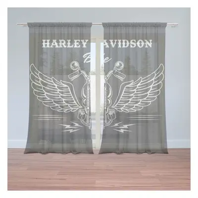 Záclony Harley-Davidson S křídly: 2ks 150x250cm