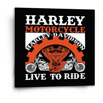 Obraz Harley-Davidson Live to ride - 50x50 cm