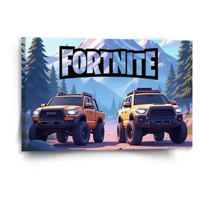 Obraz FORTNITE Off-road auta - 120x80 cm