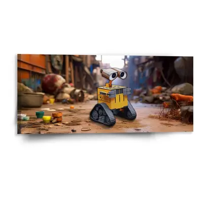 Obraz Wall-E robot Město - 110x50 cm