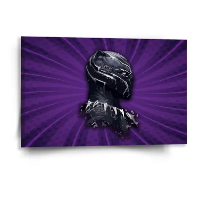 Obraz BLACK PANTHER z profilu Fialový - 60x40 cm