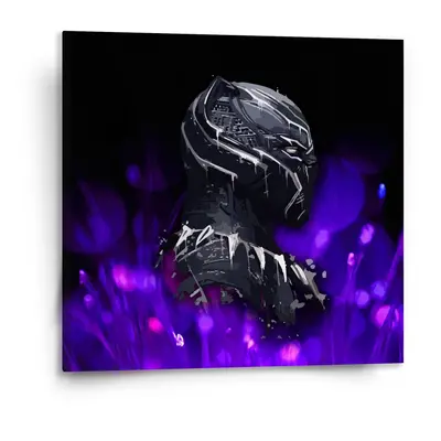 Obraz BLACK PANTHER Fialová luminescence - 110x110 cm