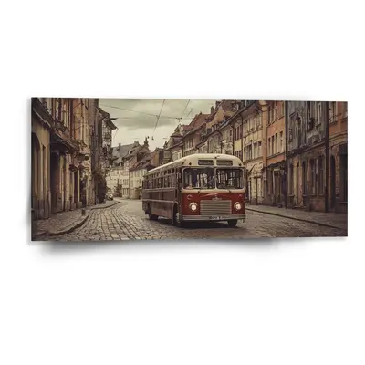 Obraz Historický autobus - 110x50 cm