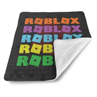 Deka pro miminko ROBLOX Barevný text - 80x100 cm