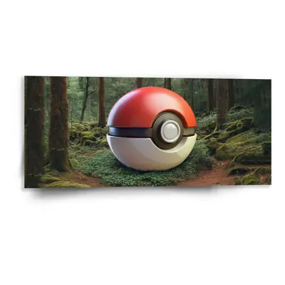 Obraz Pokemon ball Les - 110x50 cm