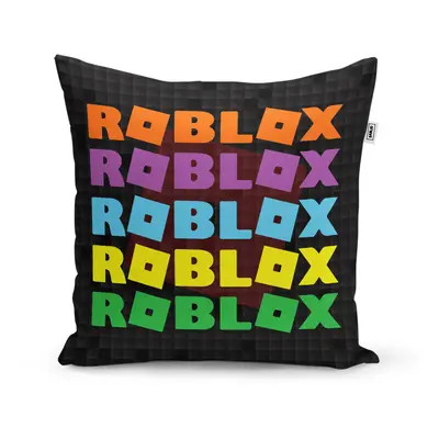 Polštář ROBLOX Barevný text - 50x50 cm