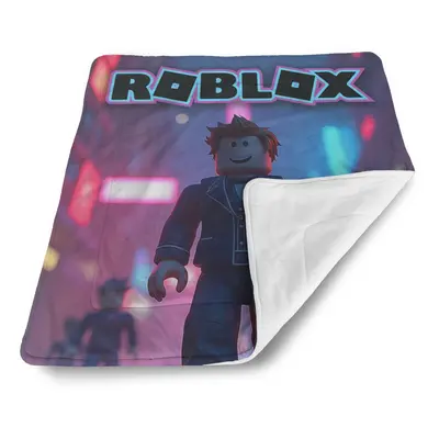 Deka pro miminko ROBLOX Neonové město - 80x100 cm