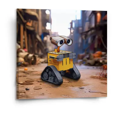 Obraz Wall-E robot Město - 110x110 cm