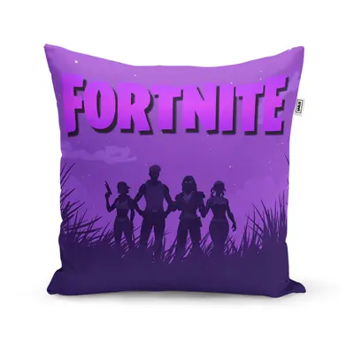 Polštář FORTNITE Fialová silueta - 50x50 cm