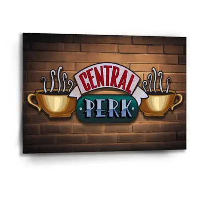 Obraz Seriál přátelé CENTRAL PERK Cihly - 90x60 cm