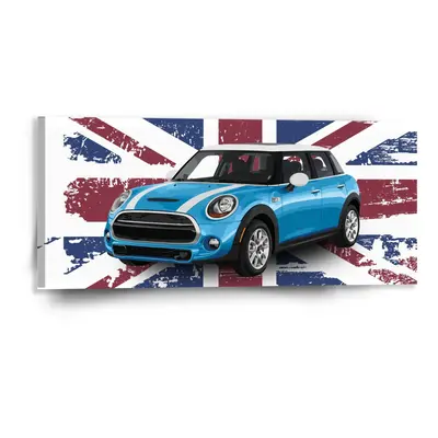 Obraz Mini sedan Britská vlajka - 110x50 cm