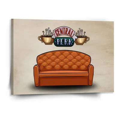 Obraz Seriál přátelé CENTRAL PERK Gauč - 150x110 cm