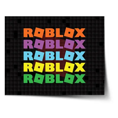 Plakát ROBLOX Barevný text - 60x40 cm