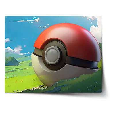 Plakát Pokemon ball Krajina - 120x80 cm